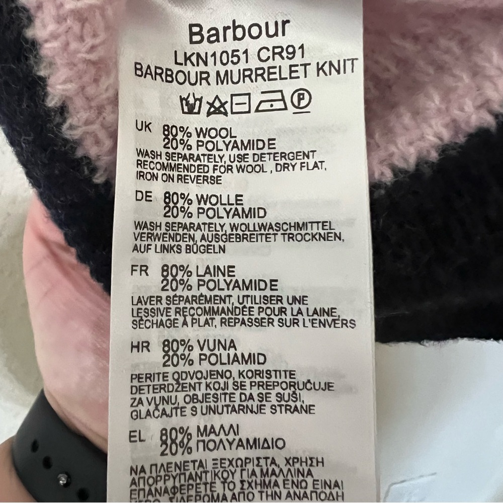 Barbour women’s Wool-Blend crewneck Sweater size 12 - Picture 5 of 7